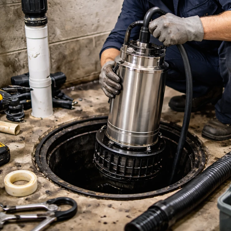 Sump pump repair and installation Midland Ontario